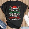 Due to Inflation Ugly Christmas Funny Shirt - Black T-Shirt