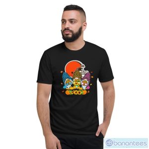 Happy Fall Y’all The Gnomes Cleveland Browns Logo Shirt - Short Sleeve T-Shirt