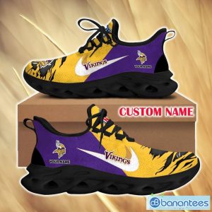 Minnesota Vikings Unveil For Fans Custom Name Max Soul Sneakers New Gift Men And Women Clunky Shoes - Minnesota Vikings Chunky Shoes_1