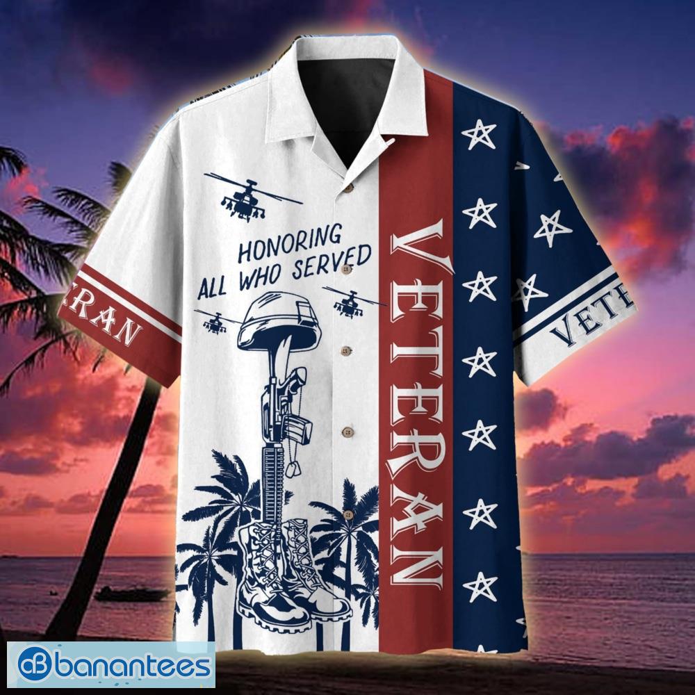 Eagle's presence signifies courage US Army American Pride Hawaiian Shirt  For Veterans - Banantees