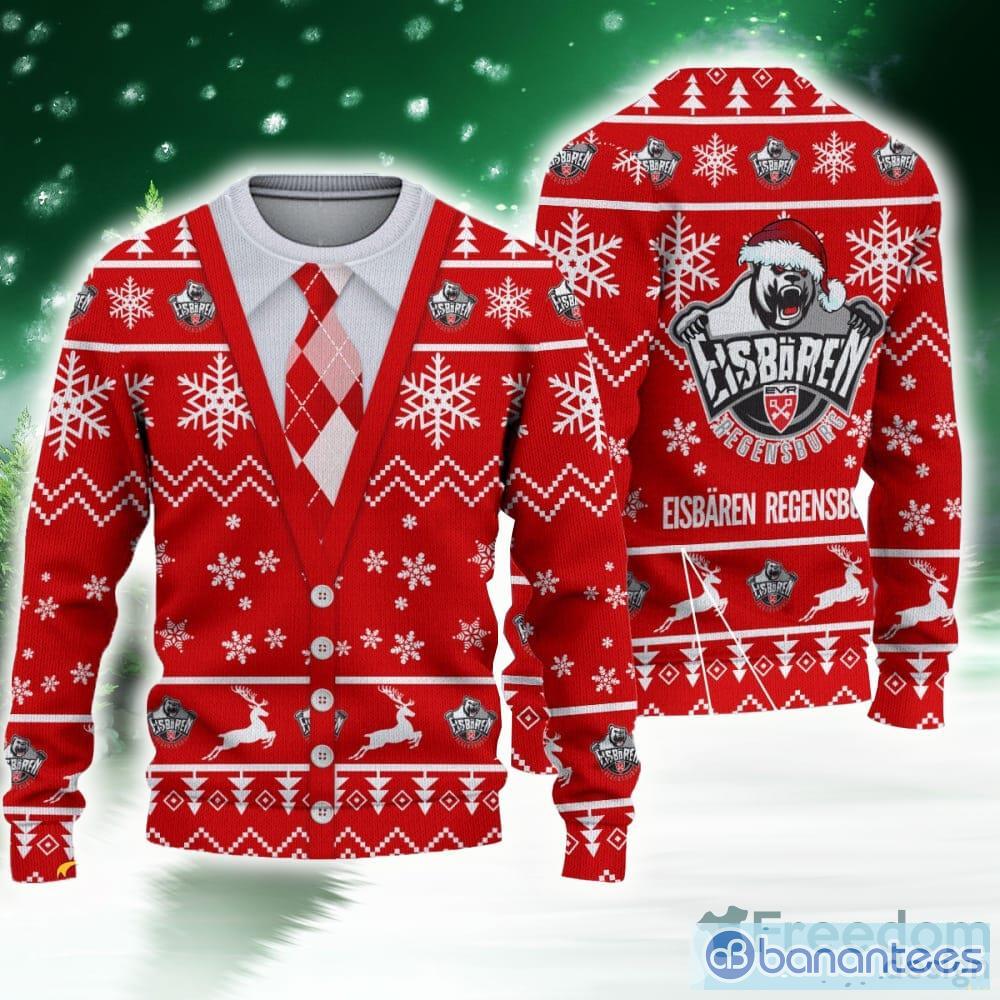 Boston Red Sox Basic Pattern Ugly Christmas Sweater - Banantees