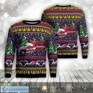 Fredericksburg Fire Department Medic 2 Forest Tree Aop Ugly Sweater Family Gift Product Photo 1