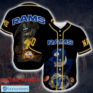 Los Angeles Rams Custom Name And Number Baseball Jersey NFL Shirt Fan Gifts