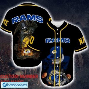 Los Angeles Rams Baseball Jersey NFL Fan Gifts Custom Name and