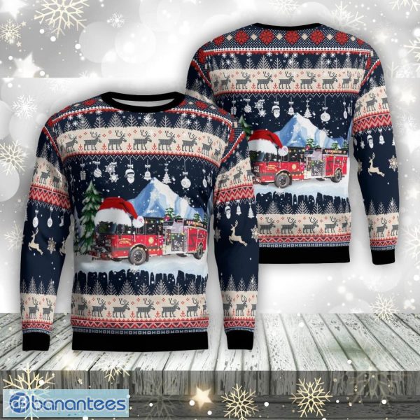 Farmington, Illinois, Farmington Fire Protection District Aop Ugly Sweater Family Gift Product Photo 1