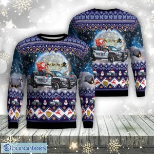 Everett Police Department 2016 Ford Police Interceptor Utility Suv, Everett, Washington Christmas Aop Ugly Sweater Family Gift Product Photo 1