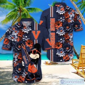 Virginia Cavaliers Hawaiian Shirt Mickey Love Surfing Trending Summer Gift Product Photo 1