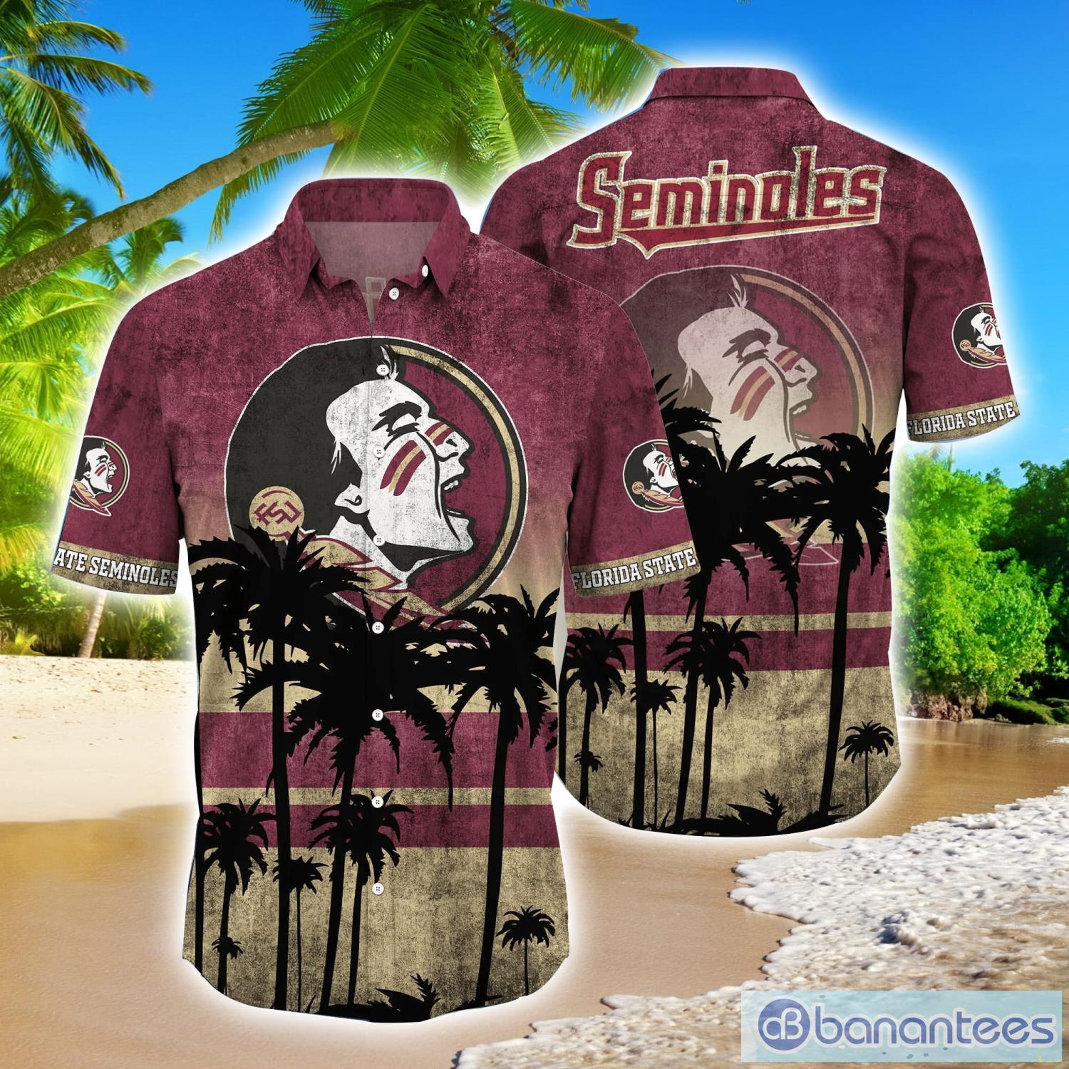 Aloha NCAA Florida State Seminoles Baseball Jersey Tropical Flowers Gift  For Him