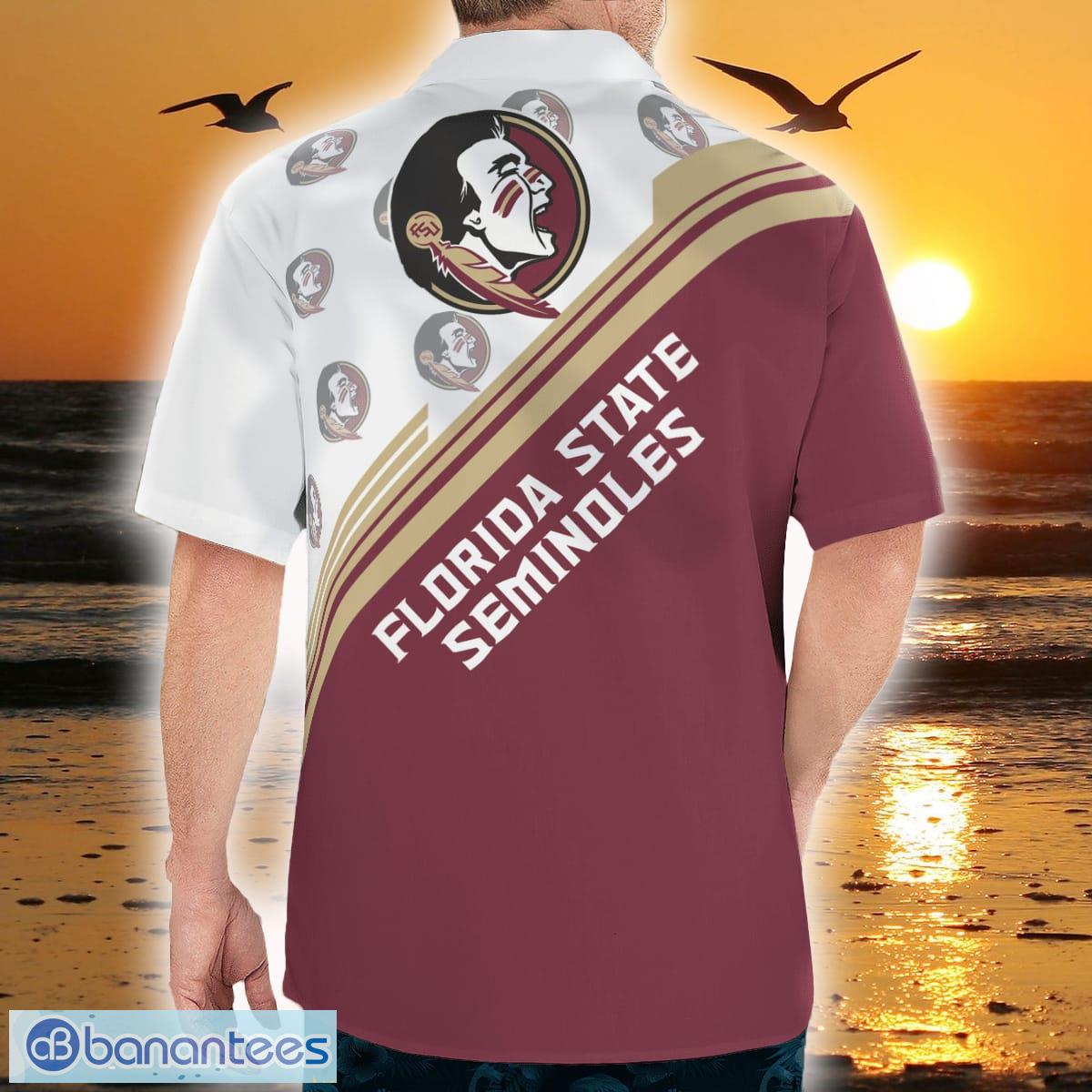 NCAA Florida State Seminoles Flower Custom Button Up Hawaiian Shirt 3D Shirt,  Florida State Seminoles Holiday Gifts - T-shirts Low Price