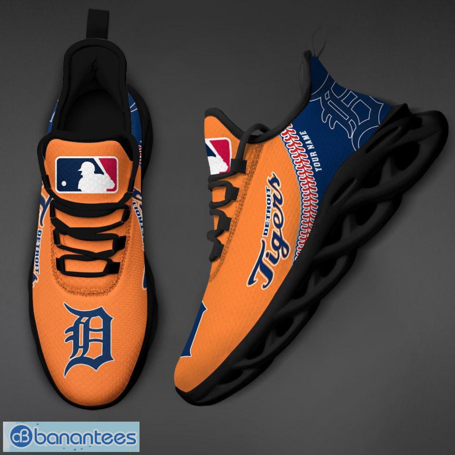 Personalize MLB Cleveland Indians Max Sole Sneakers Shoes - T