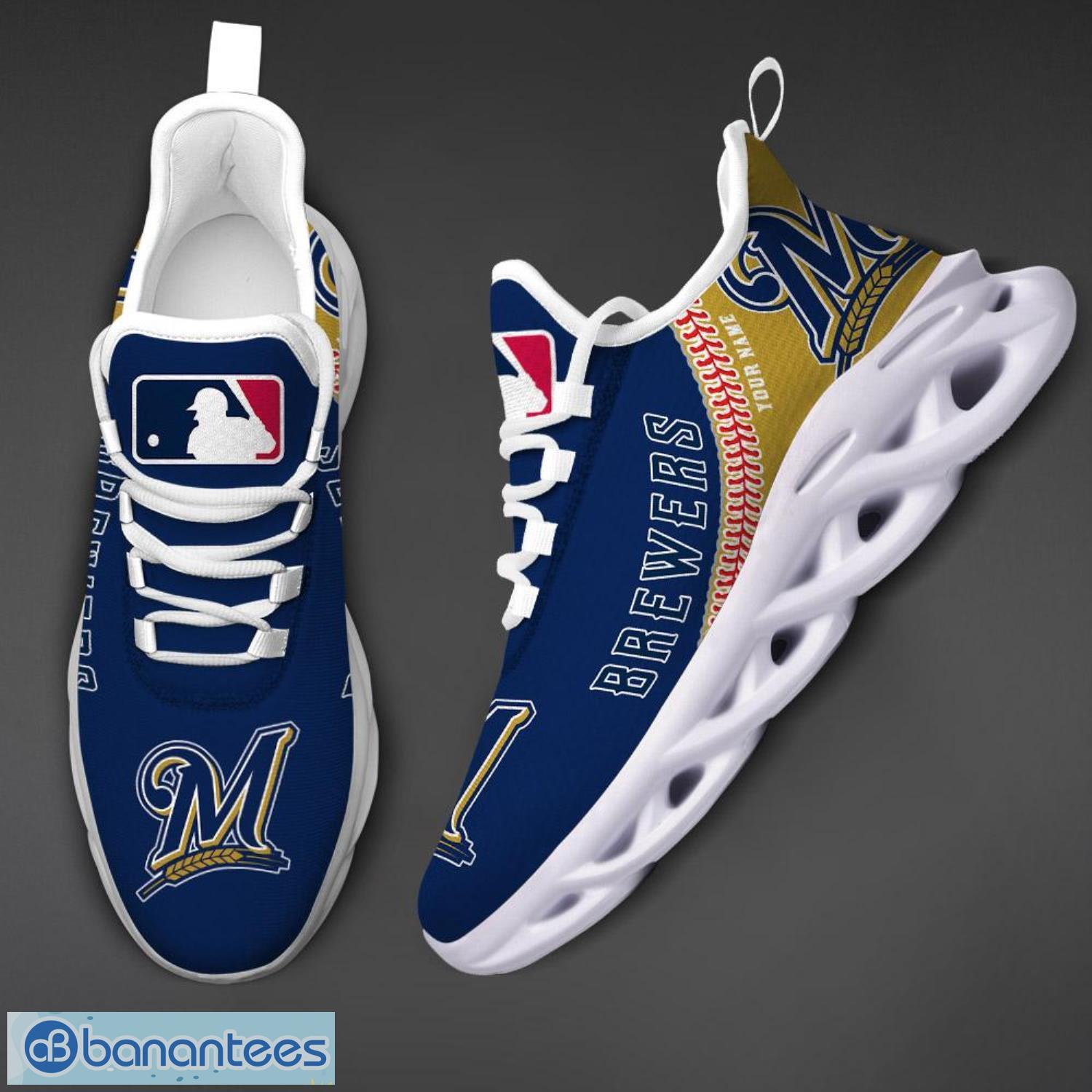 Milwaukee Brewers Sneakers or Tennis Shoes Men Size 10 or Women Size 12