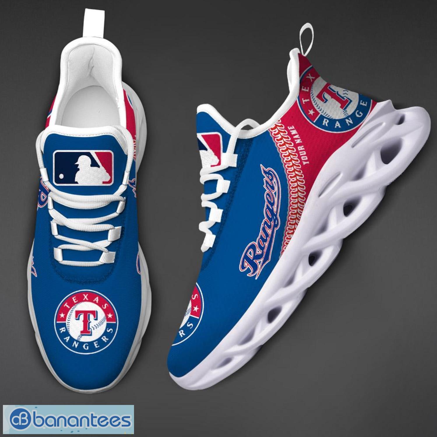 For Fans MLB Texas Rangers Personalized Name Max Soul Sneakers