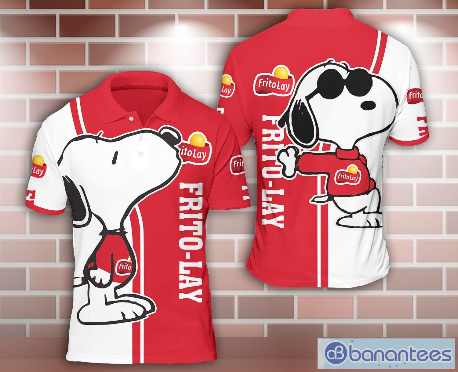 frito lay snoopy kiss 3d polo shirt for sport lover image frito-lay Snoopy Kiss 3D Polo Shirt For Sport Lover Product Photo 1