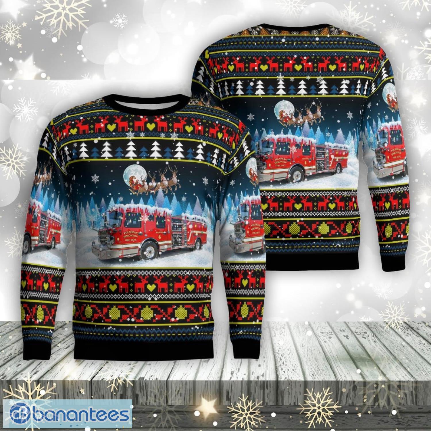 fulshear texas fulshear simonton fire aop ugly sweater family gift image Fulshear, Texas, Fulshear Simonton Fire Aop Ugly Sweater Family Gift Product Photo 1