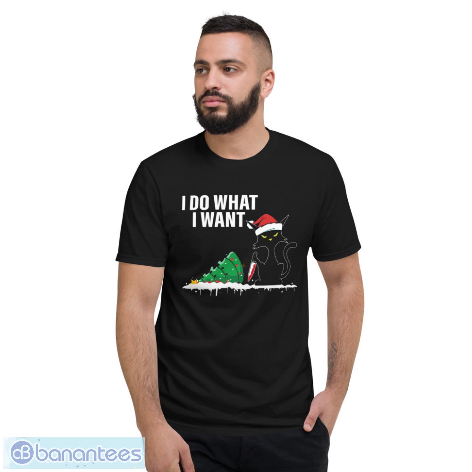 funny-cat-knocking-over-christmas-tree-i-do-what-i-want-unisex-vintage-t-shirt-1.jpeg Funny Cat Knocking Over Christmas Tree I Do What I Want Unisex Vintage T-Shirt - Short Sleeve T-Shirt