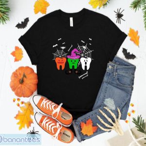 Funny Dental Hygienist Halloween Pumpkin Ghost Witch Tooth T-Shirt Sweatshirt Hoodie Unisex Halloween Gift Product Photo 1