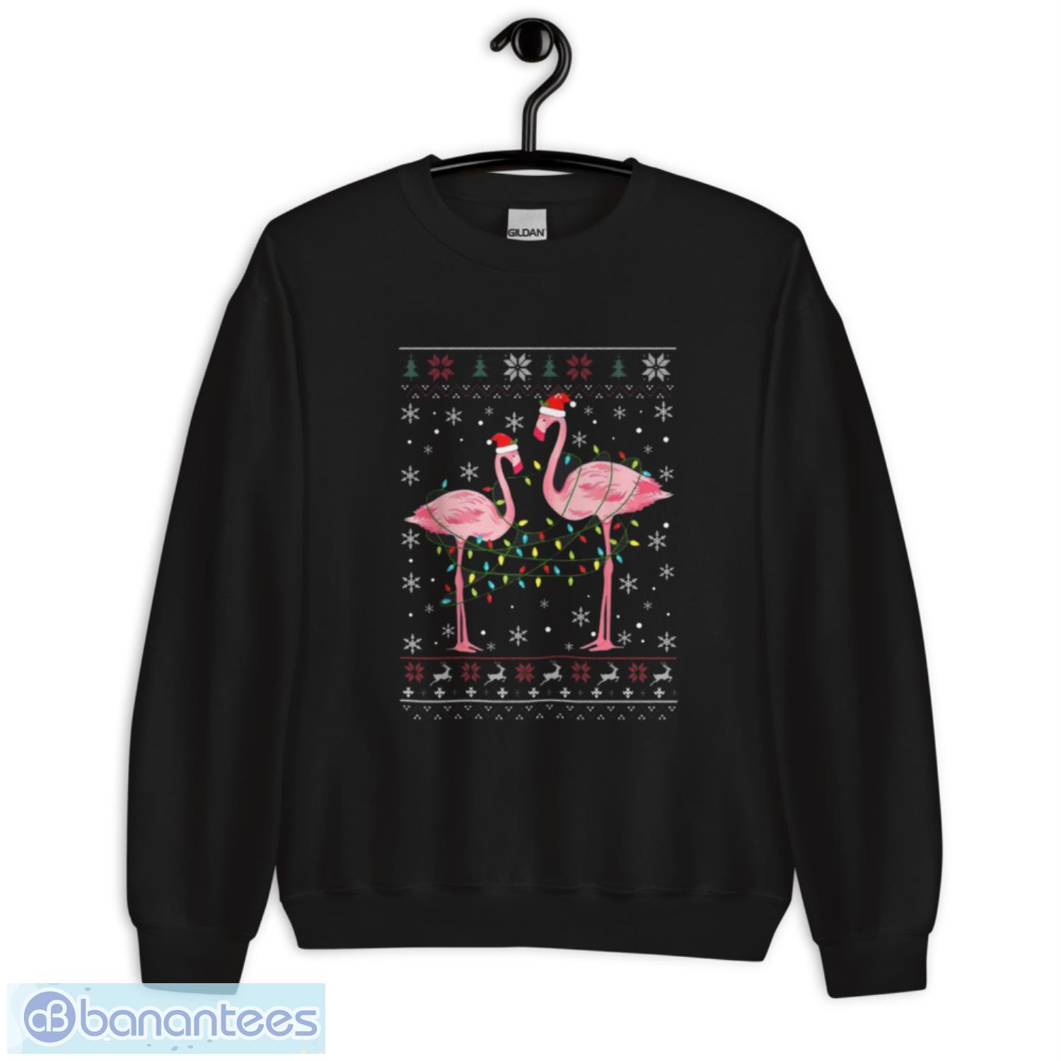 Funny Flamingos With Santa Hats Vintage T-Shirt - Unisex Crewneck Sweatshirt Funny Flamingos With Santa Hats Vintage T-Shirt - Unisex Crewneck Sweatshirt