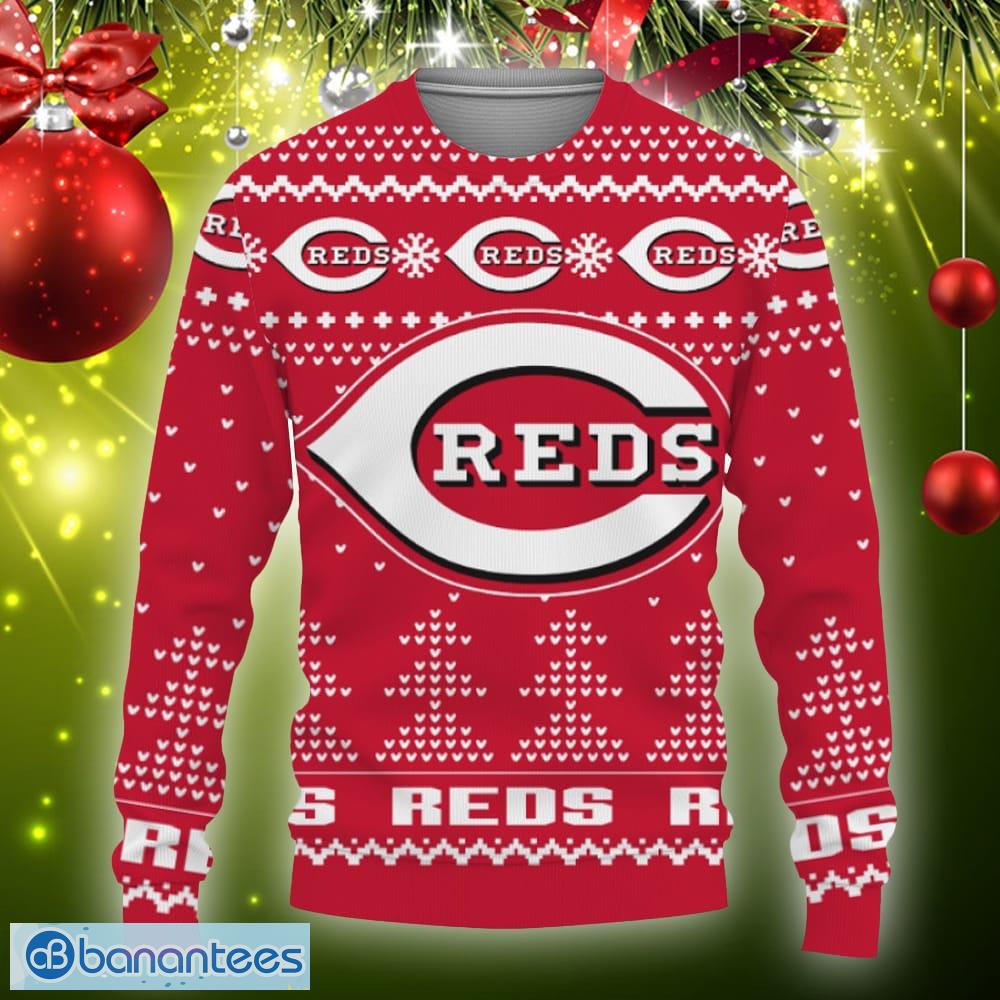 Snoopy Love Cincinnati Reds Ugly Christmas Sweater Christmas Gift - Limotees