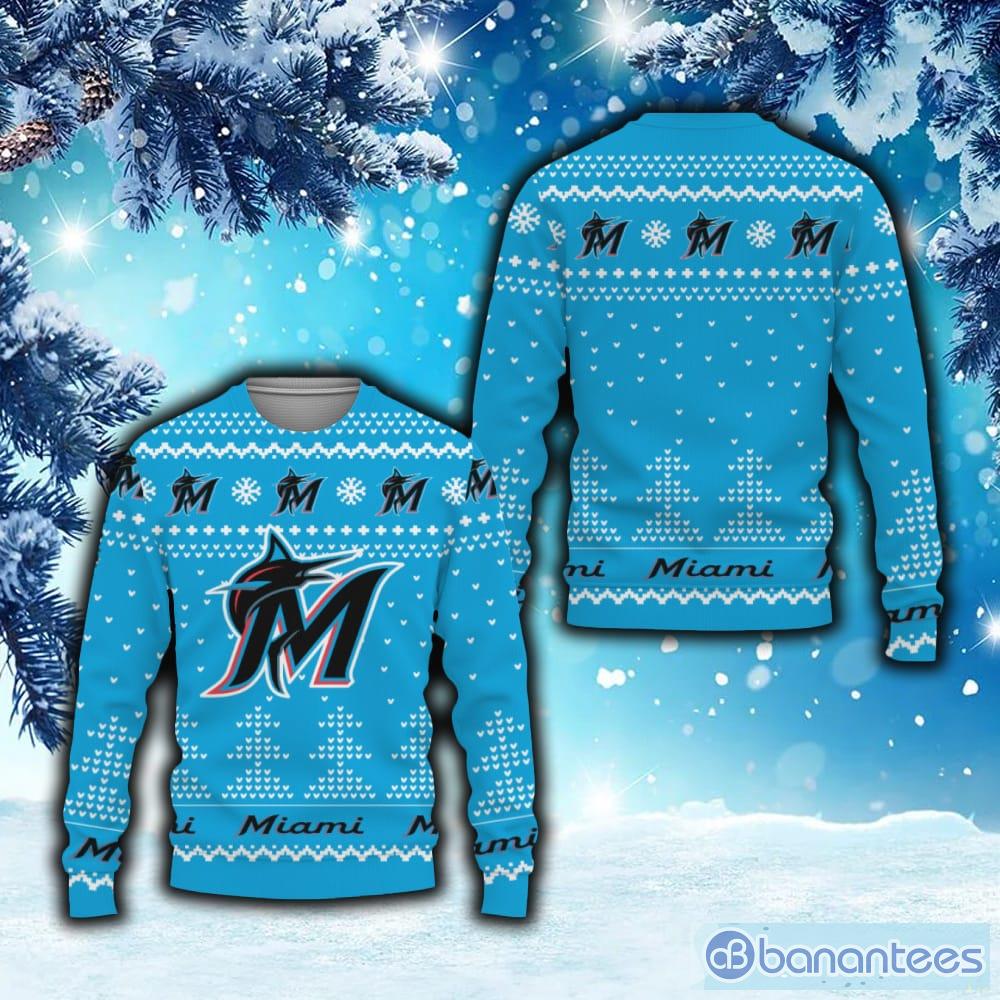 Miami Marlins Baseball Custom Ugly Christmas Sweater - EmonShop