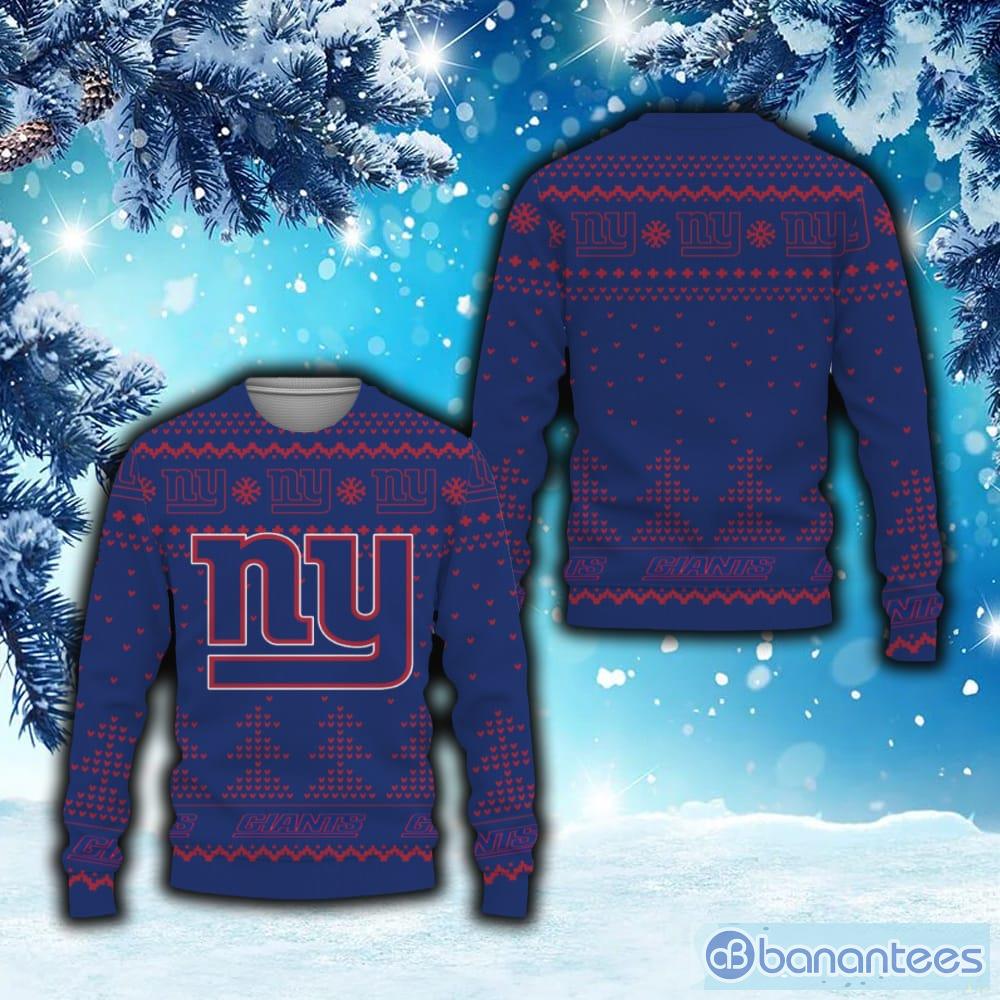 For Fans New York Giants Christmas Funny DJ Santa Ugly Christmas