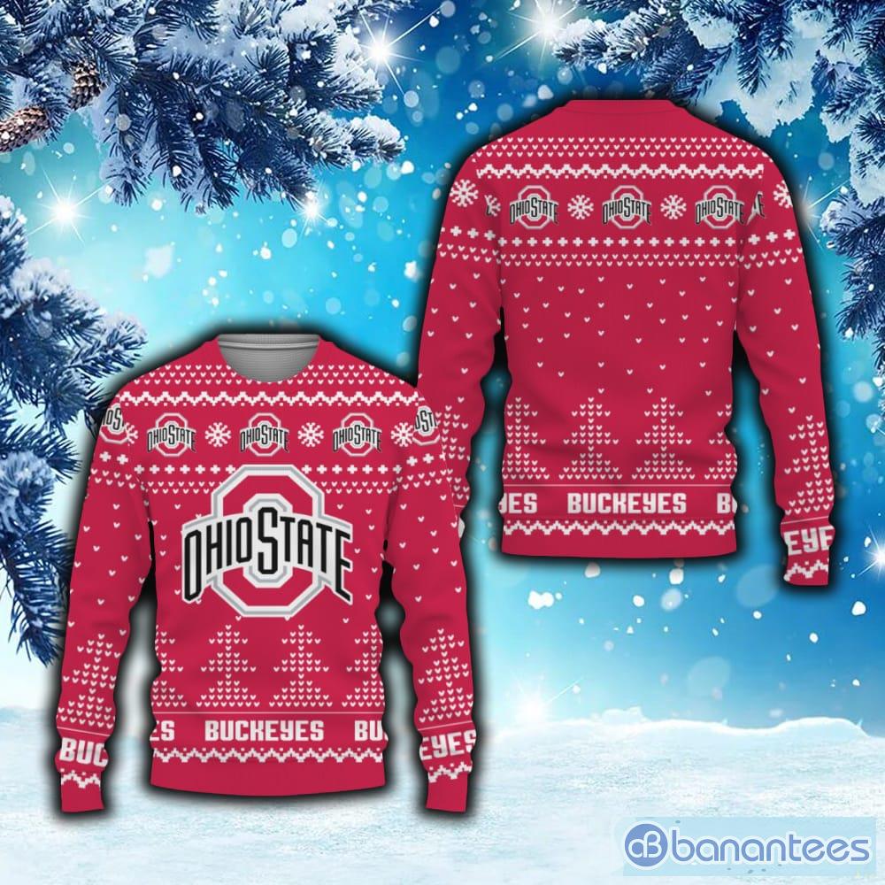 Funny Team Logo Ohio State Buckeye Christmas Tree Gifts For Fans