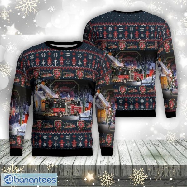 Gainesville, Georgia, Hall County Fire Services Aop Ugly Sweater Family Gift Product Photo 1