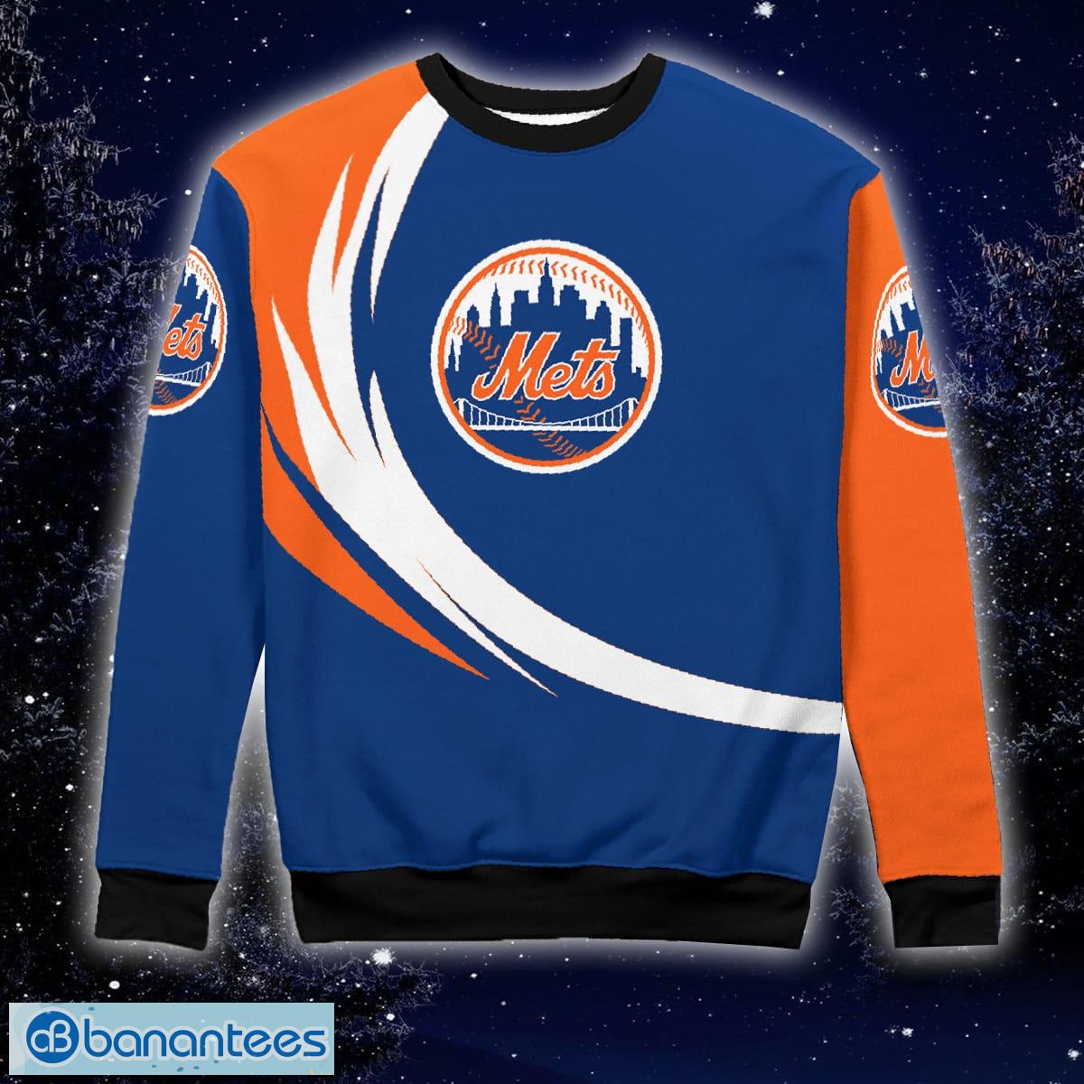 Men And Women Christmas Gift MLB New York Mets Logo With Funny Grinch 3D  Ugly Christmas Sweater For Fans - Banantees