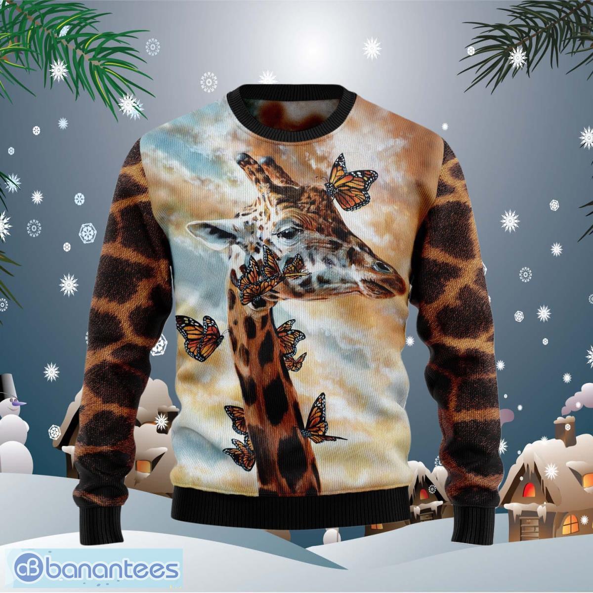 Giraffe ugly shop christmas sweater