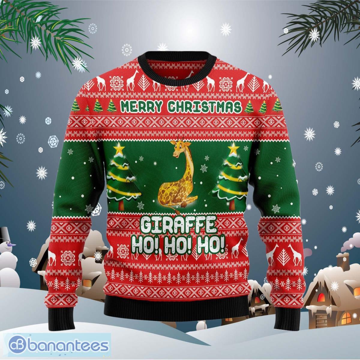 Giraffe ugly clearance christmas sweater