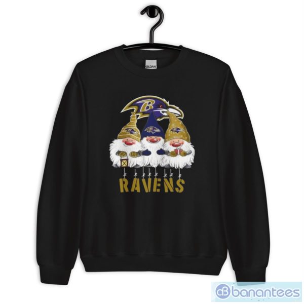 Gnomies Baltimore Ravens Christmas Shirt - Unisex Crewneck Sweatshirt