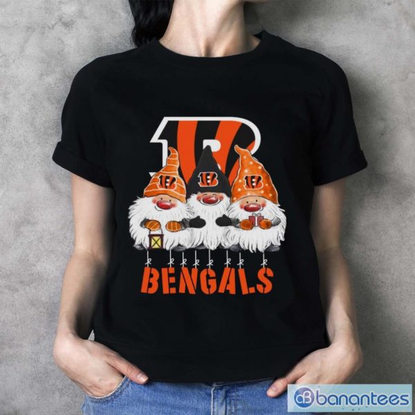 Gnomies Cincinnati Bengals Christmas - Ladies T-Shirt