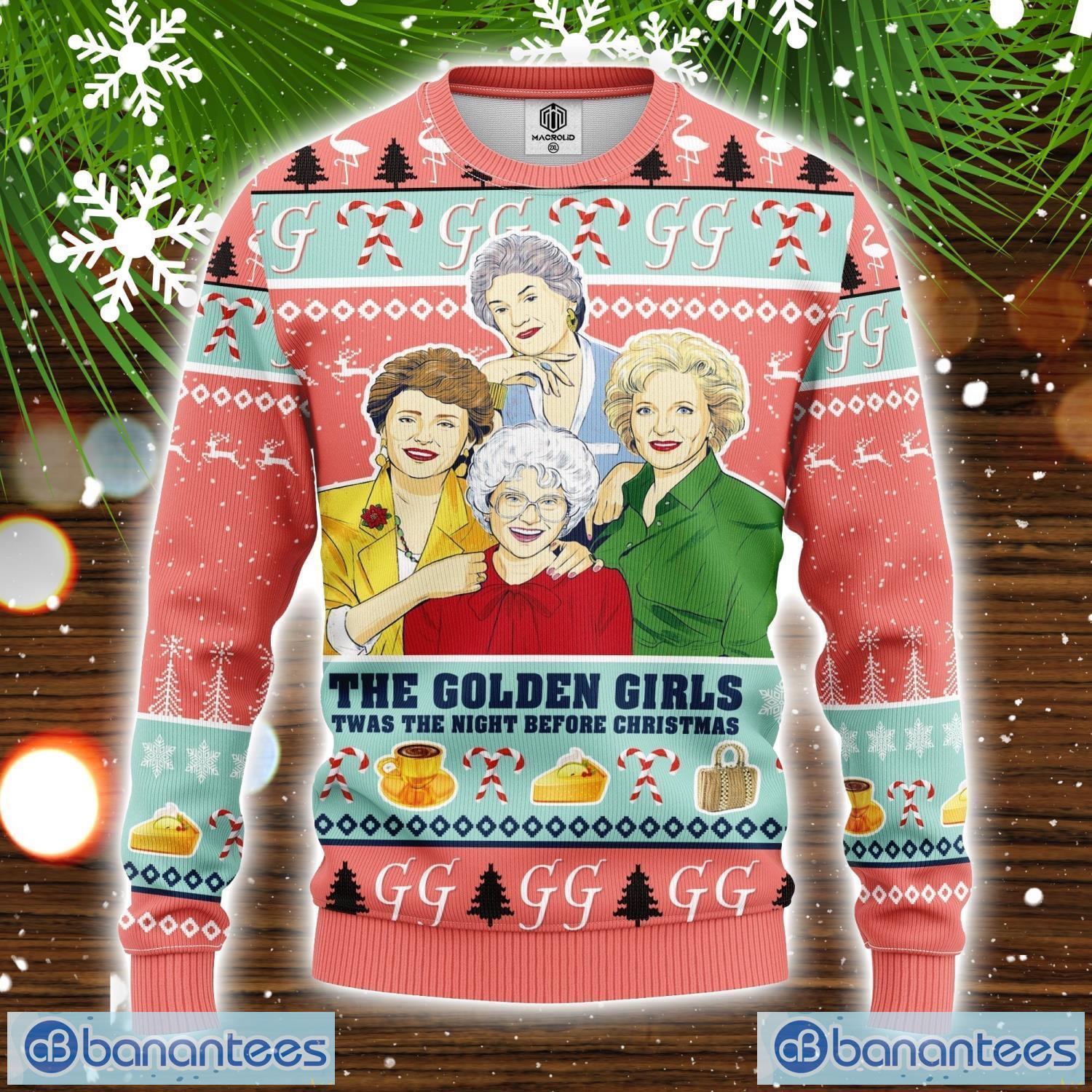 Golden Girl Pink Cute Ugly Christmas Sweater Amazing Gift Christmas Holiday Gift Product Photo 1