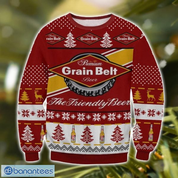 Grain Belt Brewery 3D Ugly Christmas Sweater Christmas Gift Product Photo 1