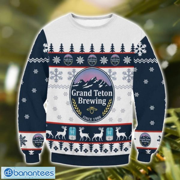 Grand Teton Brewing 3D Ugly Christmas Sweater Christmas Gift Product Photo 1