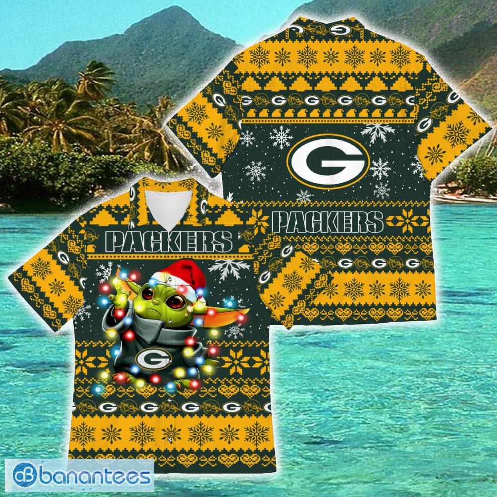 Green Bay Baby Yoda Star Wars Funny Hawaiian Shirt New For Fans Gift Christmas Holidays - Green Bay Baby Yoda Star Wars Funny Hawaiian Shirt New For Fans Gift Christmas Holidays