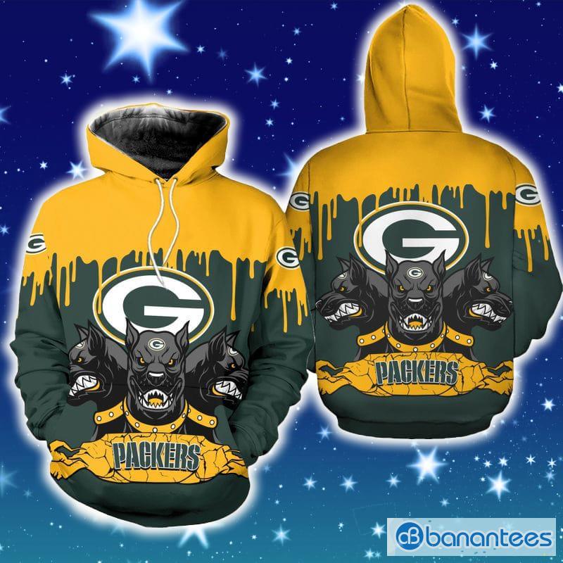 Green Bay Packers NFL Christmas Grinch in Chimney 3D Hoodie