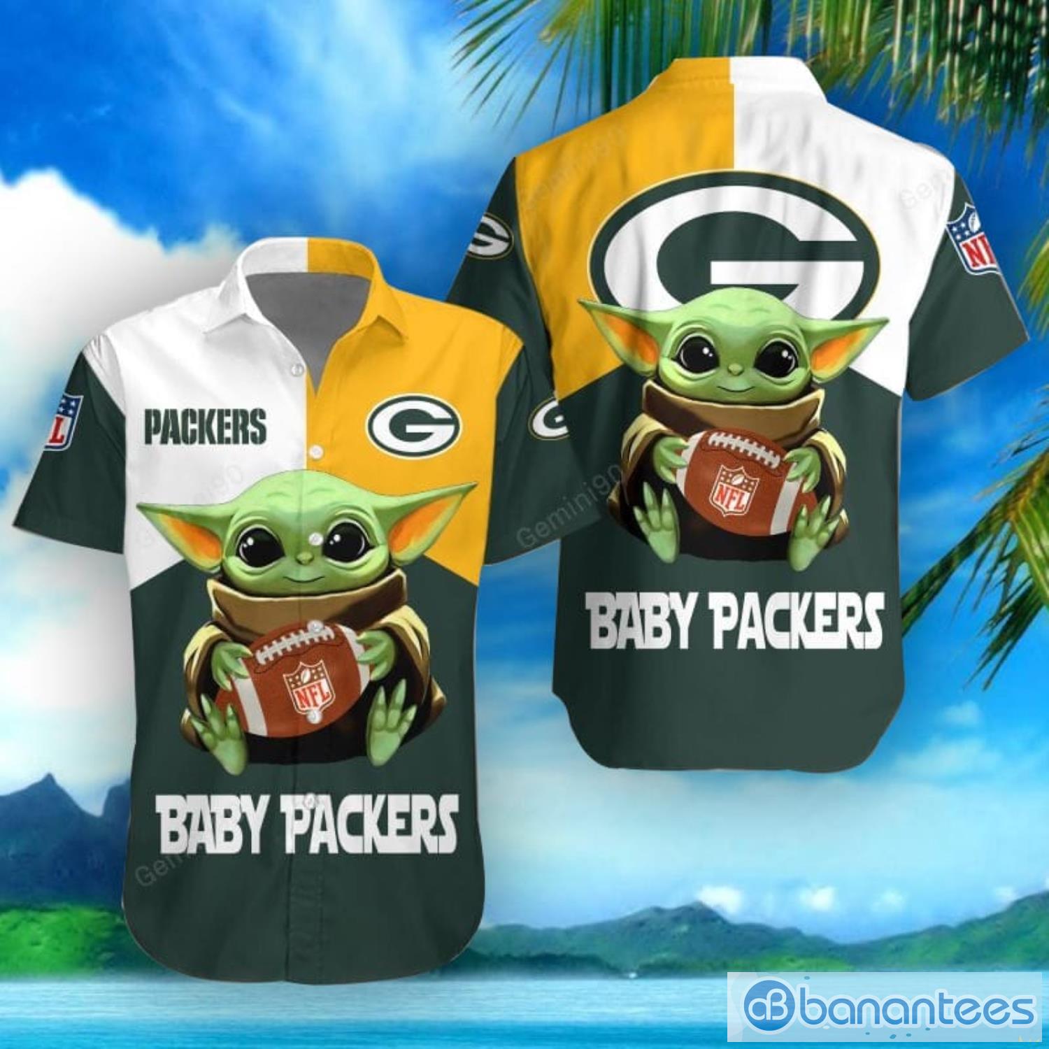 Green Bay Packers Baby Yoda Shirt