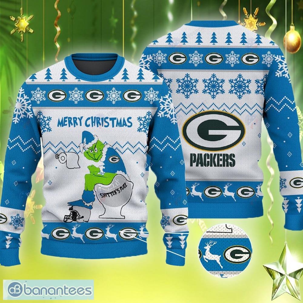 NFL Green Bay Packers Custom Name And Number Ugly Christmas Sweater  Christmas Gift For Sport Team - Banantees