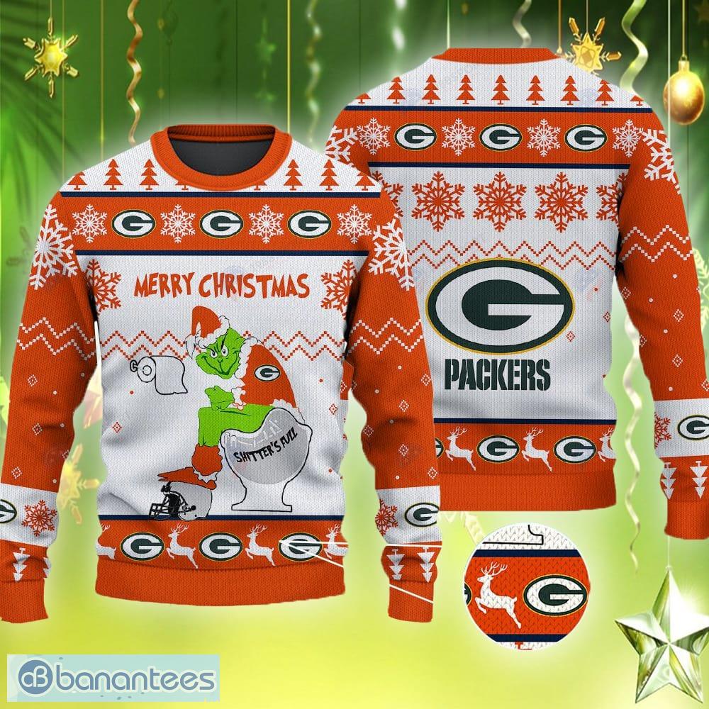 NFL Green Bay Packers Funny Grinch Christmas Ugly 3D Sweater For Men And  Women Gift Ugly Christmas - Banantees