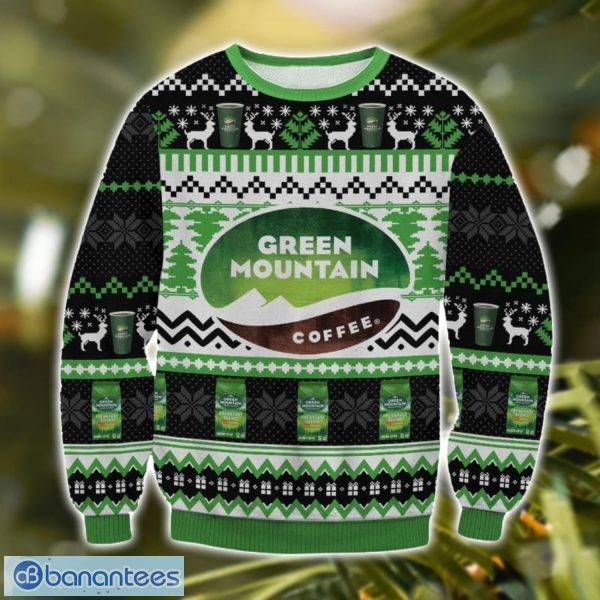 Green Mountain 3D Ugly Christmas Sweater Christmas Gift Product Photo 1
