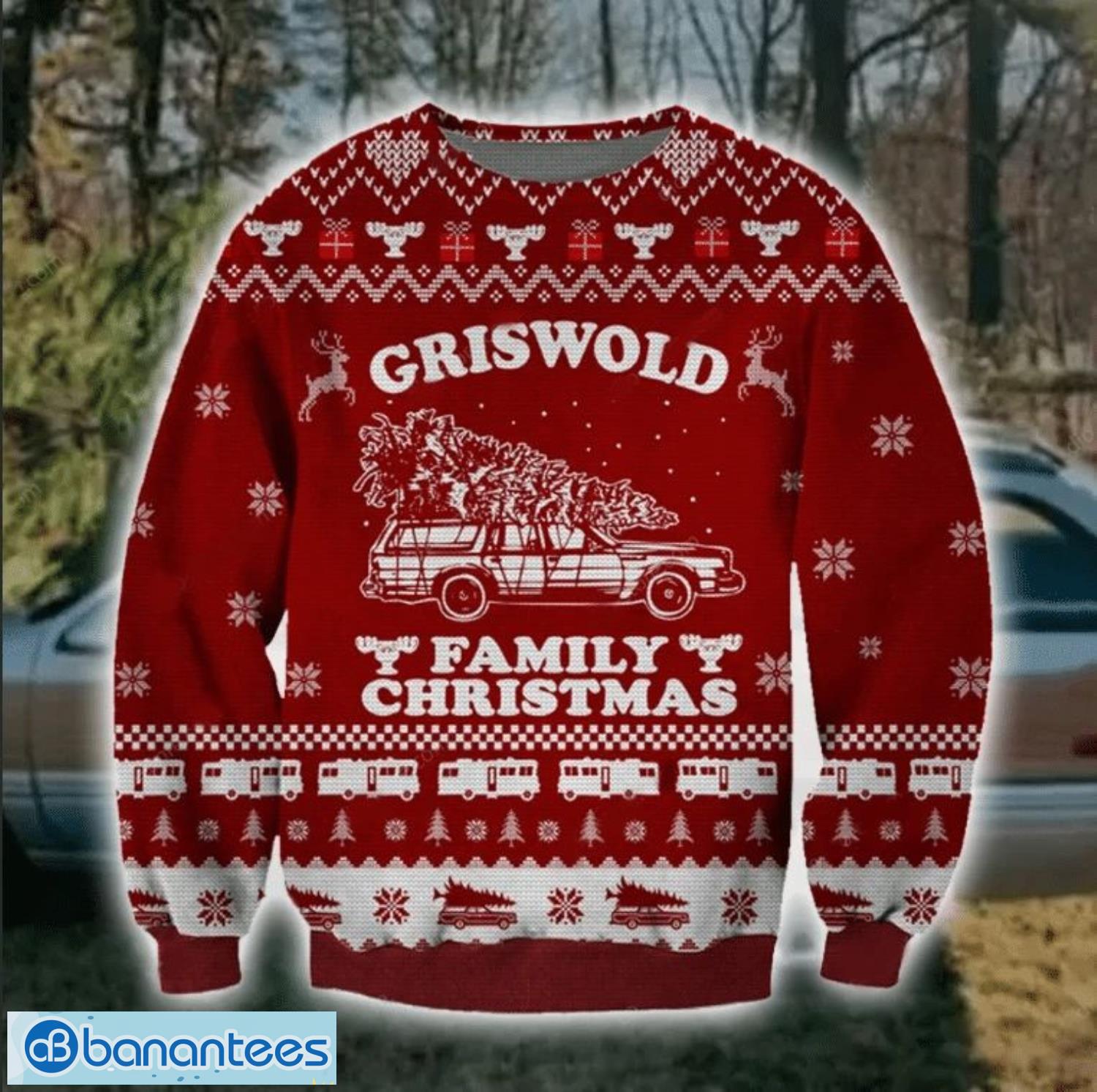 griswold family 3d ugly christmas sweater christmas gift image Griswold Family 3D Ugly Christmas Sweater Christmas Gift Product Photo 1