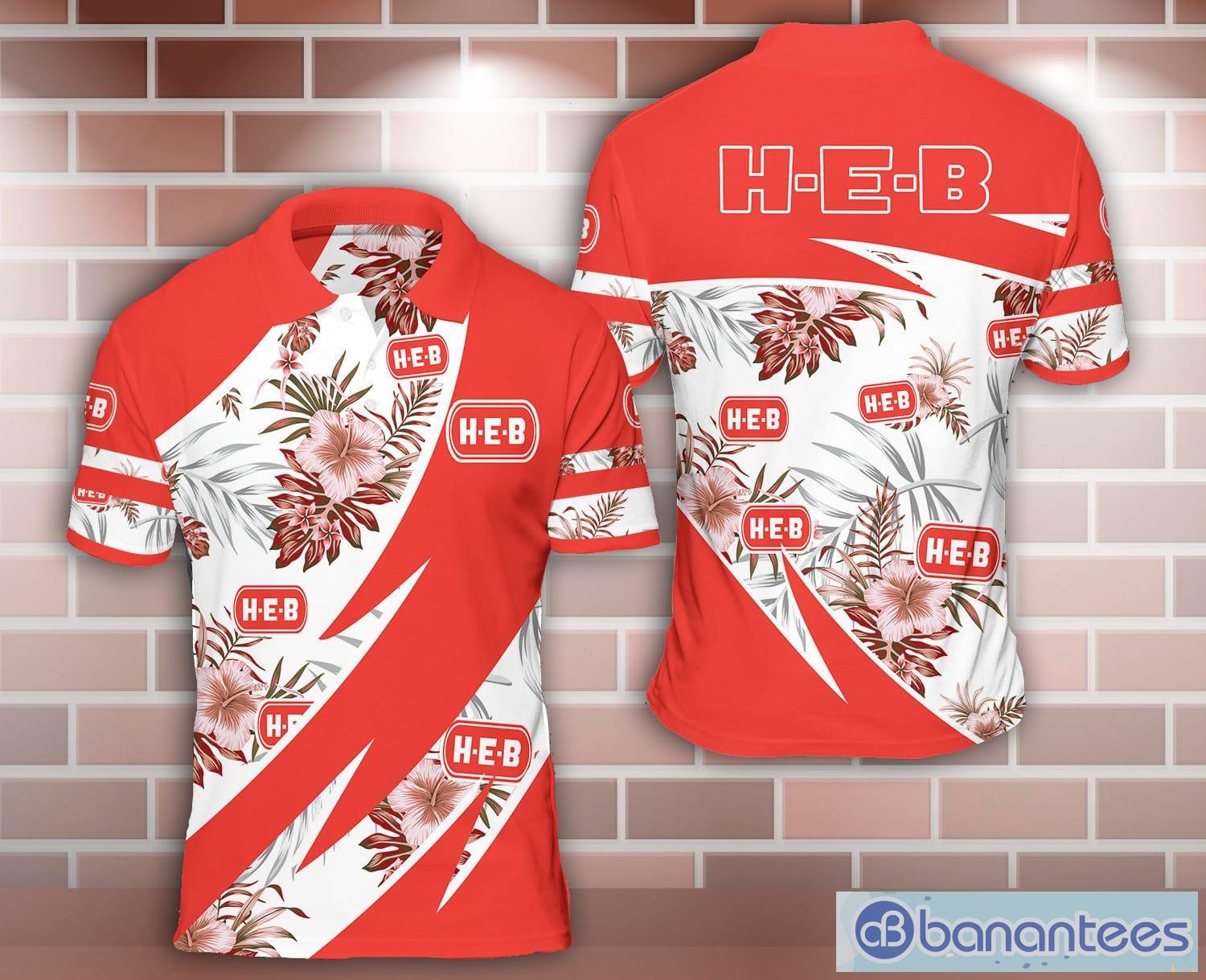 h e b 3d sport polo shirt nice gift tropical style image h-e-b 3D Sport Polo Shirt Nice Gift Tropical Style Product Photo 1