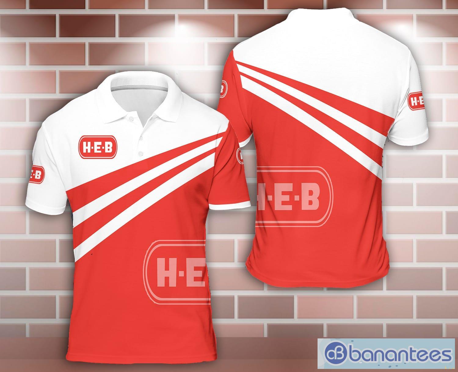 h e b 3d sport polo shirt nice gift image h-e-b 3D Sport Polo Shirt Nice Gift Product Photo 1