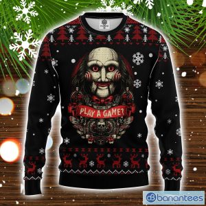 Play A Game Horror Movie Saw Ugly Christmas Sweater Product Photo 1