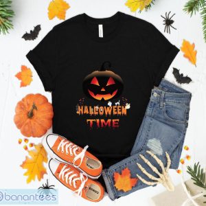 Halloween Time Pumpkin T-Shirt Sweatshirt Hoodie Unisex Halloween Party Gift Product Photo 1