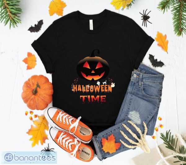 Halloween Time Pumpkin T-Shirt Sweatshirt Hoodie Unisex Halloween Party Gift Product Photo 1