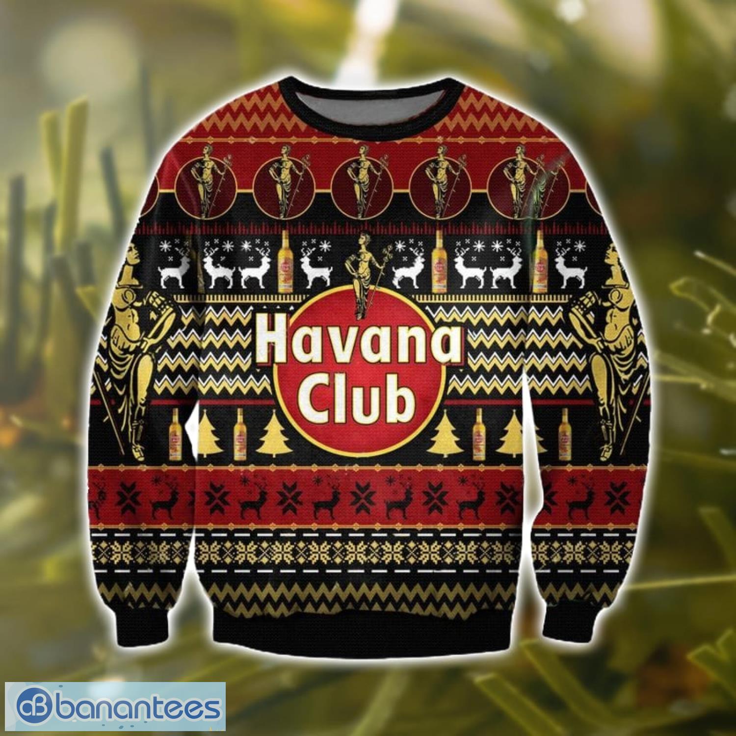 havana club 3d ugly christmas sweater christmas gift image Havana Club 3D Ugly Christmas Sweater Christmas Gift Product Photo 1