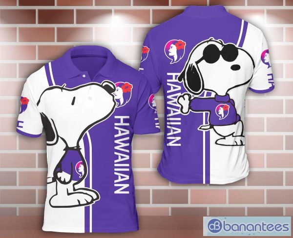 hawaiian airlines Snoopy Kiss 3D Polo Shirt For Sport Lover Product Photo 1