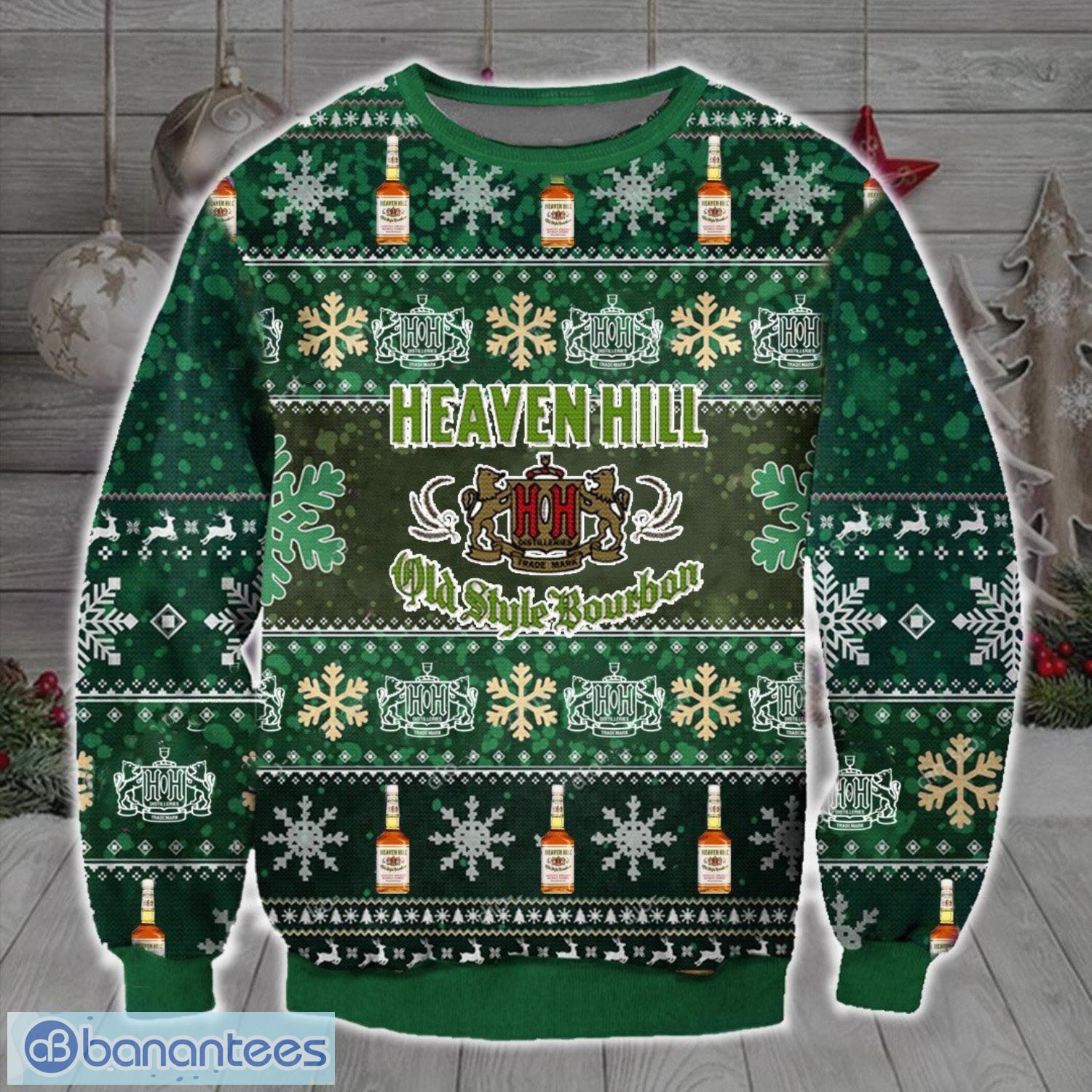 heaven hill 3d ugly christmas sweater christmas gift image Heaven Hill 3D Ugly Christmas Sweater Christmas Gift Product Photo 1