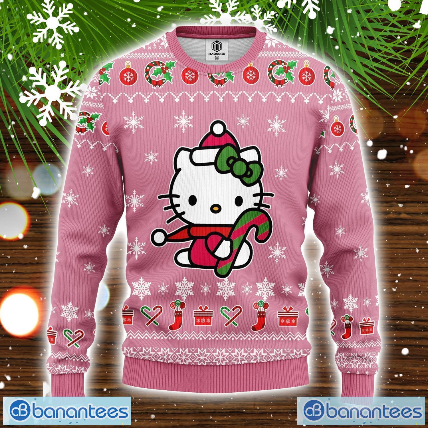 Hello Kitty Pink Cute Ugly Christmas Sweater Amazing Gift Christmas Gift Product Photo 1